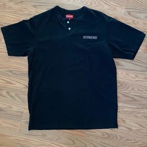 Supreme "World Famous" henley shirt